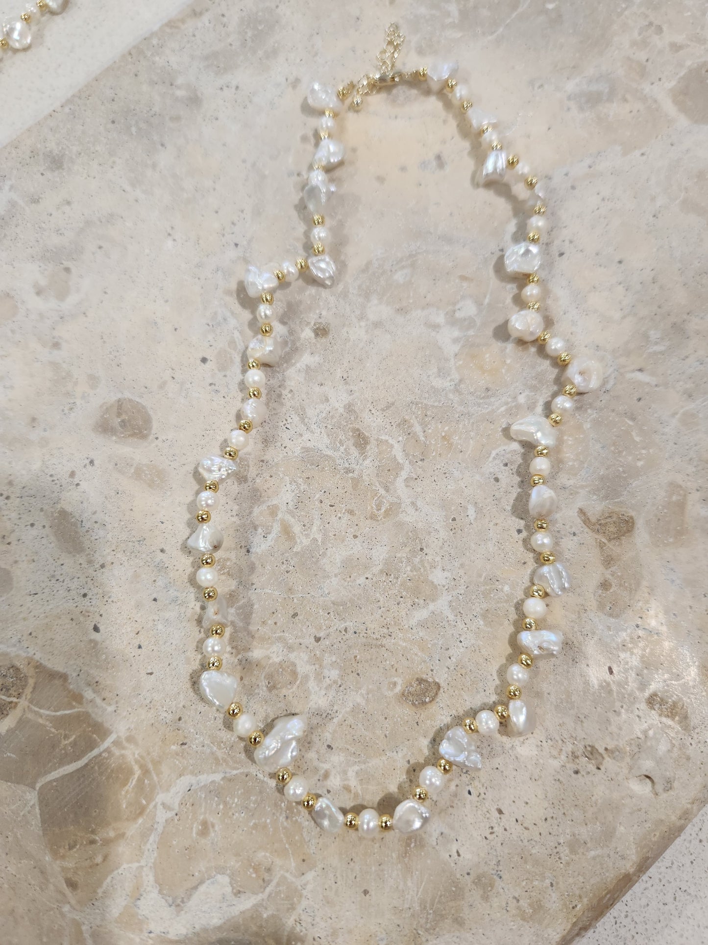 Pearl Initial Necklace