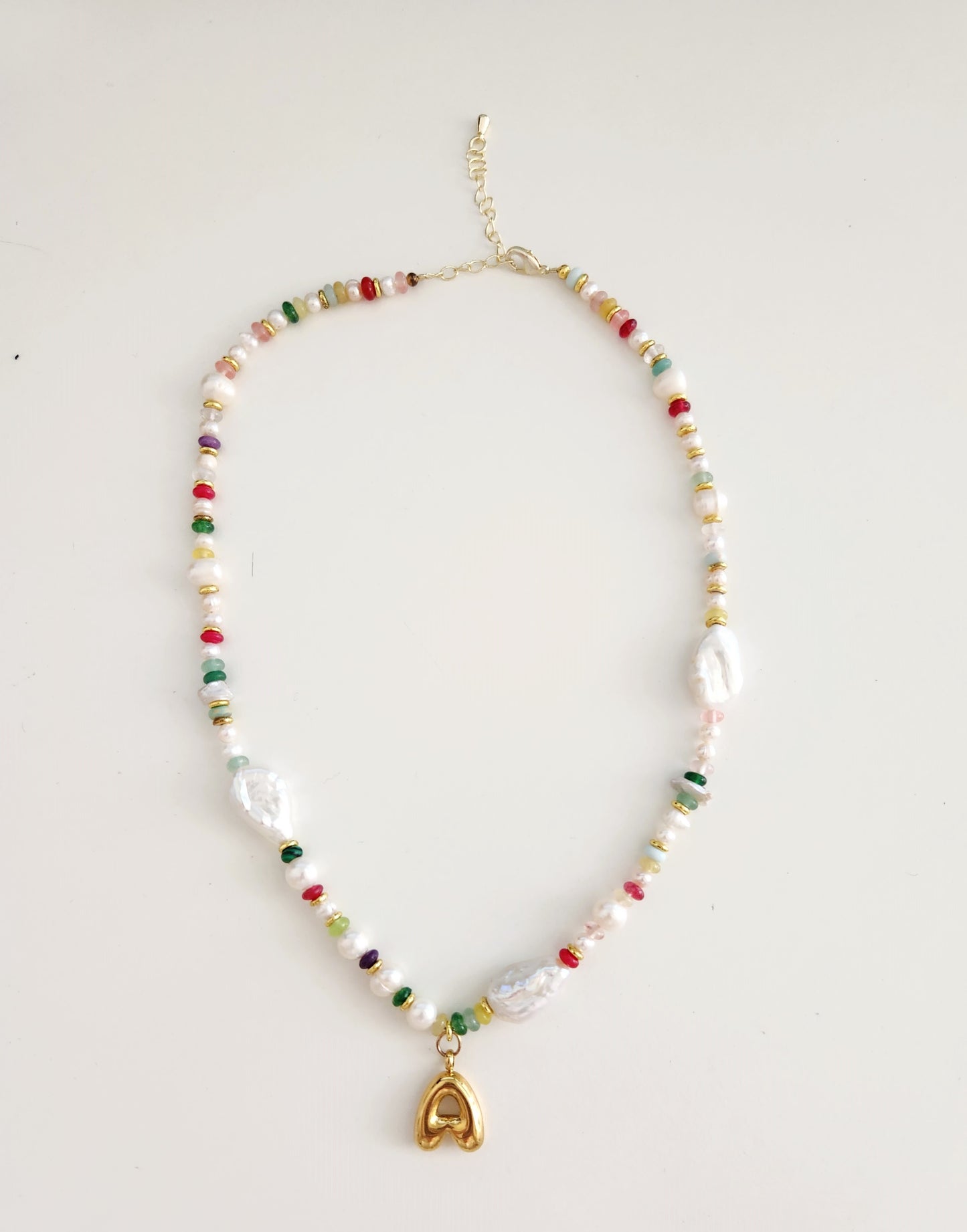 Amalfi Pearl Initial Necklace