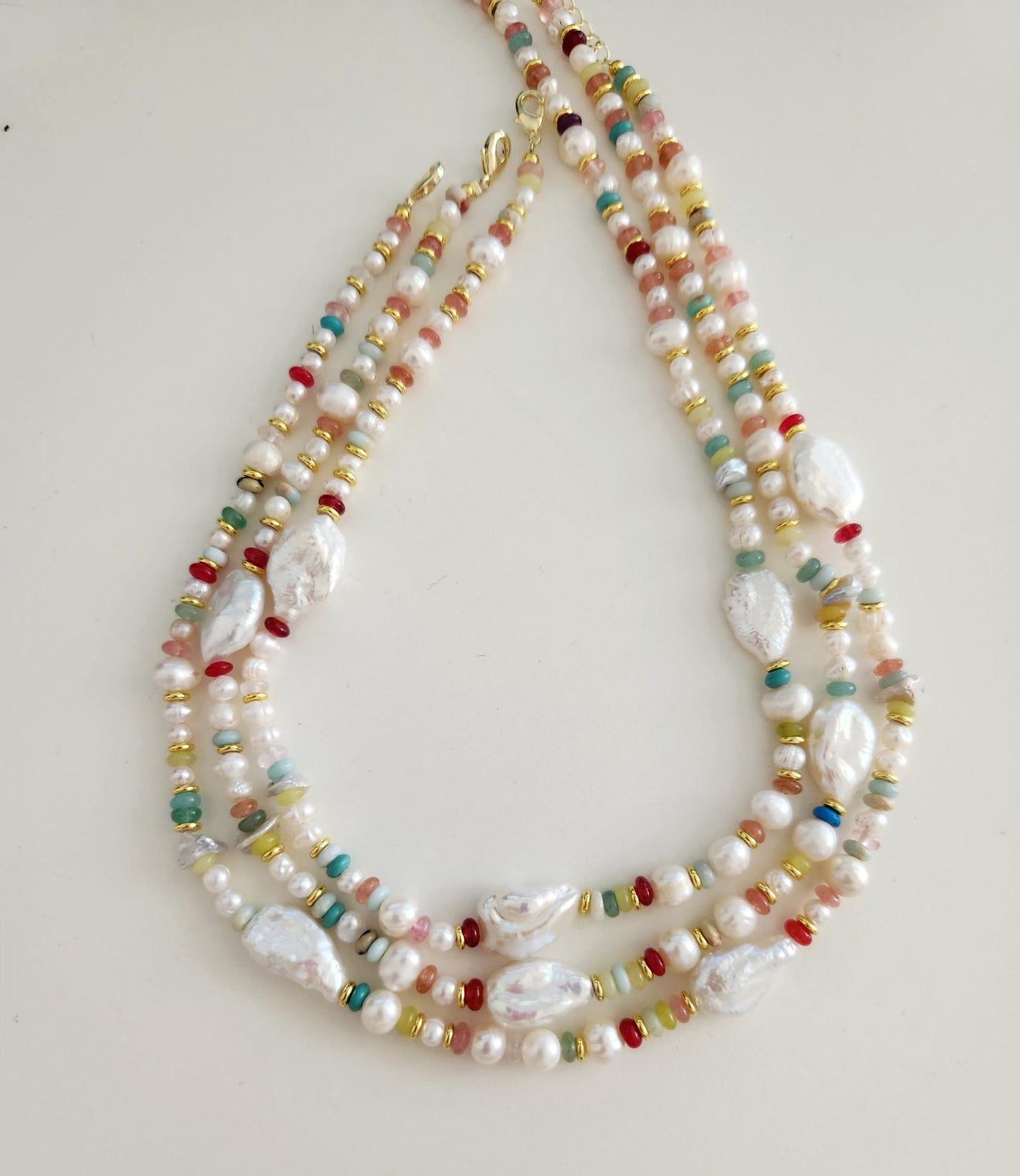 Amalfi Pearl Initial Necklace