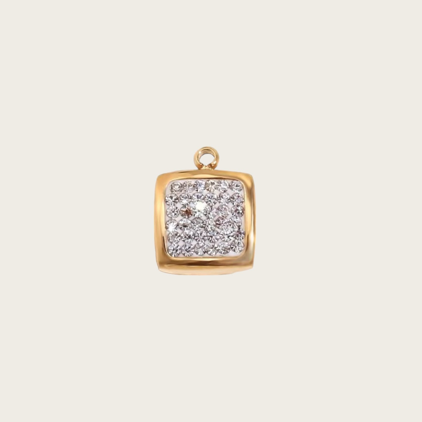 Zircon square charm